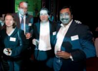 Chantal Patarin (Soft Computing), Didier Farge et Roland André (SNCD) et Jean-Marc Lesage (Numsight).