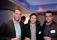 Cyril Haroçarene, Pierrick Briand et Julien Forget (Rhinos).