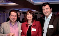 Céline Baumann (La Poste Courrier), Bernard Plé et Roland André (Mediapost).