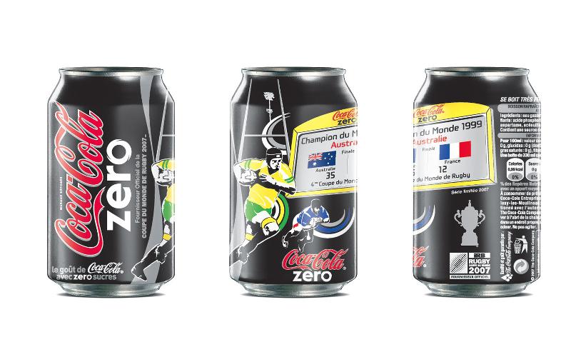 Des cannettes Coca Cola collectors